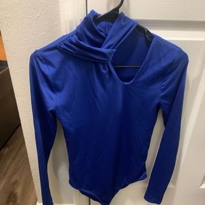 Long Sleeve Blue Zara Bodysuit Women’s Small